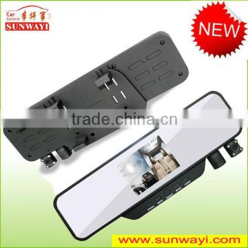 H.264 video format 3.5inch Rearview Mirror dvr