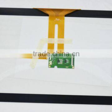 Touch screen with glass+glass,21.5" capacitive multi-touch screen driver IC on FPC or not