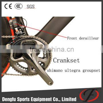 Hot!!! DIY Carbon Road Bike Frame DI2 Groupset Carbon Road Bicyle Customized Frame and Wheelset photo-4