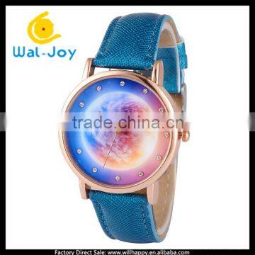 WJ-5462 Beautiful EARTH Face Wholesale Cheap Fancy Quartz Watch for Women photo-3