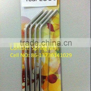 304 Stainless steel drinking straw with screw thread