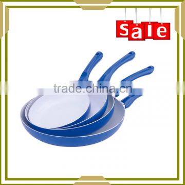 pressed color non stick coating fry pan sets