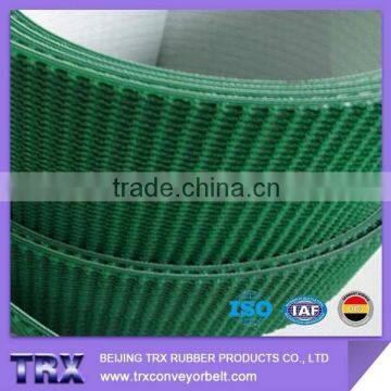 Green PVC Conveyor Belt With Rough Top