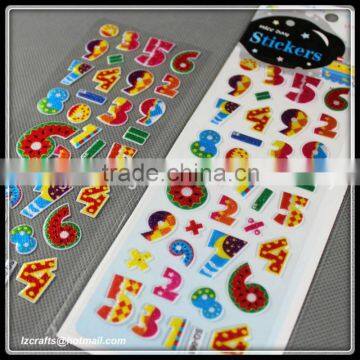 Glitter Number Sticker