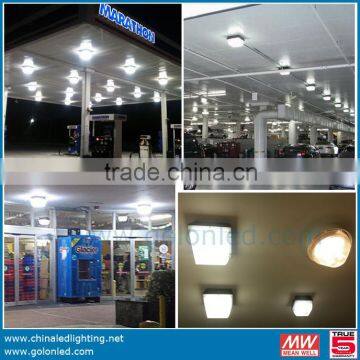 DLC UL listed popular retrofit LED canopy light for gas station pump 5 years warranty led canopy lamp