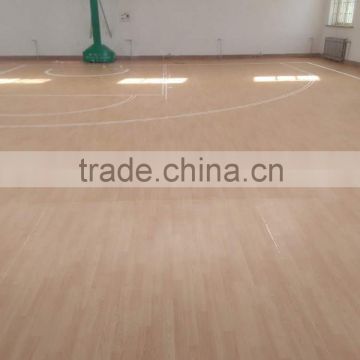 plastic pvc flooring for indoor gym wood look