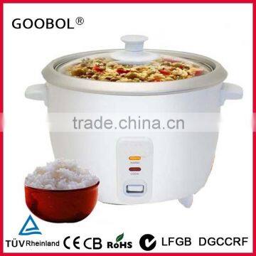 high quality small drum shape rice cooker with glass lid