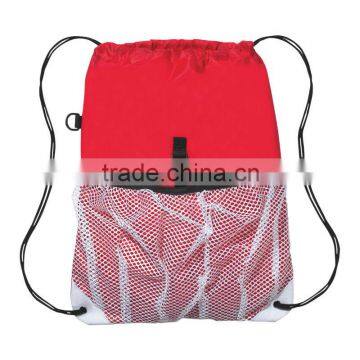 Sports Pack With Outside Mesh Pocket-Red