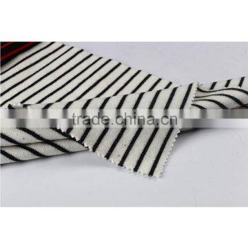 Shaoxing Soft Feeling Yarn Dyed Stripe Interlock TR Knit Thin Stretch Fabric photo-4