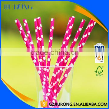 Hot Dispoable 3Ply Food Grade Striped Paper Straw