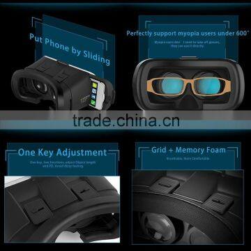 VR BOX Version 2.0 Generation Distance Adjustable 3D Glasses VR Box VR Case