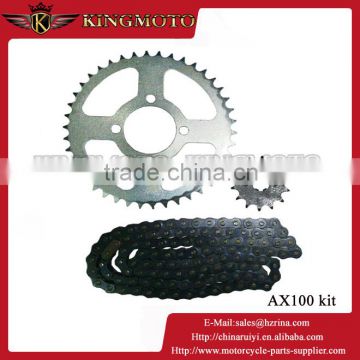 428, 428H, 420, 520, 520H, Good Quality Anti-fatigue Performance Motorcycle Chain and sprocket Kits