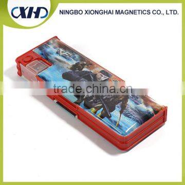 PVC cover PP case Cartoon pencil case with sharpener