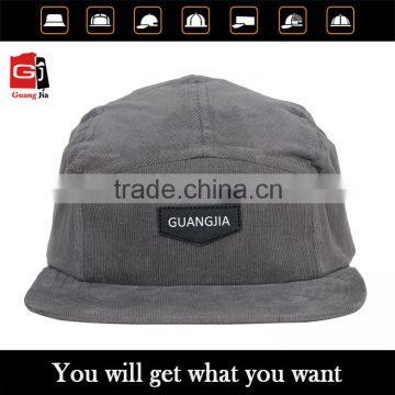 Customized Colorful 5 Panel Blank Corduroy Flat Brim Snapback Cap With Your Logo