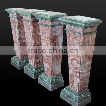 SKY-007 Square Pillar Design Marble Artificial Stone Column Pillars Fence