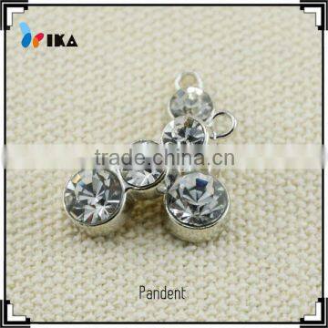 design rhinestone initial pendants for girls