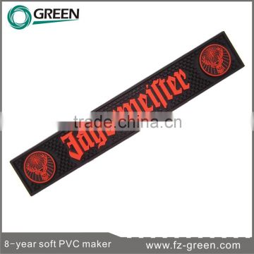 High quality PVC rubber bar mat, pvc bar mat with embossed logo