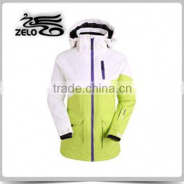 Best ski jacket Women yellow snow coat