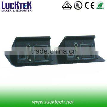Double desktop socket for office, conference