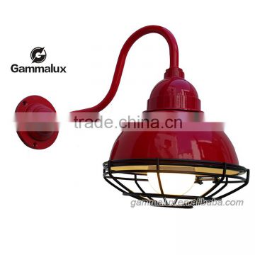 Best Sellers Vintage Style Enamel Wall Lamp - Red