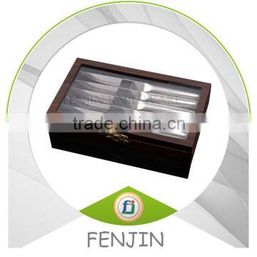 6-pcs Stainless Steel Serrated Steak Knife With Wooden Box