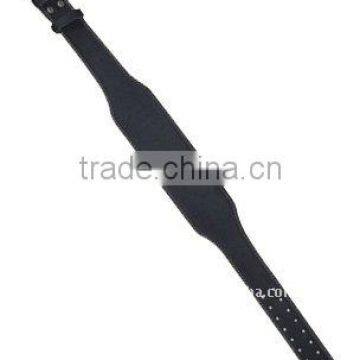 Men Leather Black Weight Lifting Belt