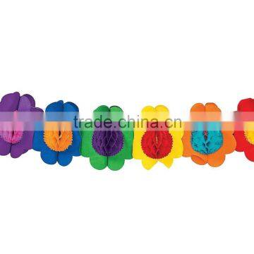 Rainbow Aper Decoration Tissue Honeycomb Paper Garland Birthday Party Decoration Quality Choice photo-2