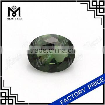 Wuzhou Loose Gemstone Oval 10 x 8 mm 149 # Green Spinel Gemstone photo-2