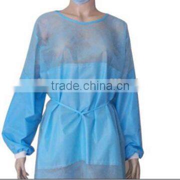 PP dispsoable blue Isolation gown