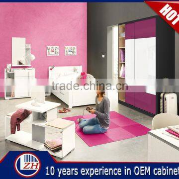 OEM acrylic bedroom wardrobe sliding door system designs prices