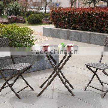 Folded Rattan Bistro Set