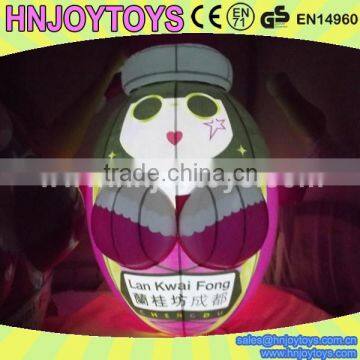 led inlflatable girl model for advertising ,outdoor led inflatable bar advertising