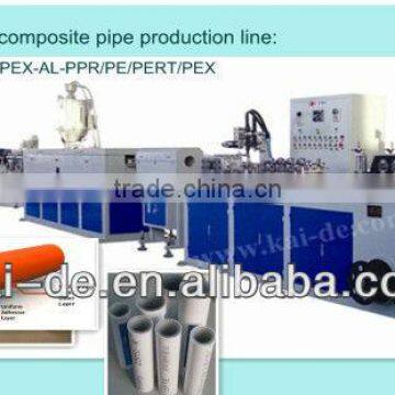 butt welding aluminu Plastic composited pipe plant manufacturer