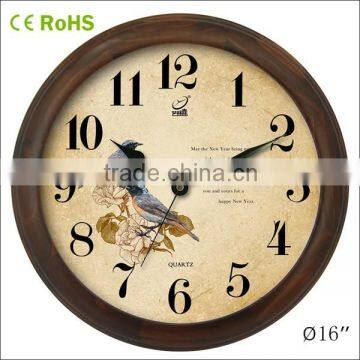 exclusive vintage custom print decorative image wall clock (16W54GL-180)