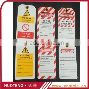 Safety Lockout Tags and Label PVC Warning Tags