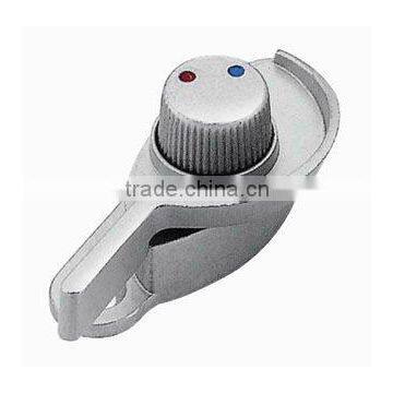 Aluminium casement door and window handle lock