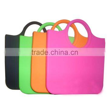 FDA & LFGB Approved Popular Fashion Color Waterproof Silicone Hand Bag photo-5