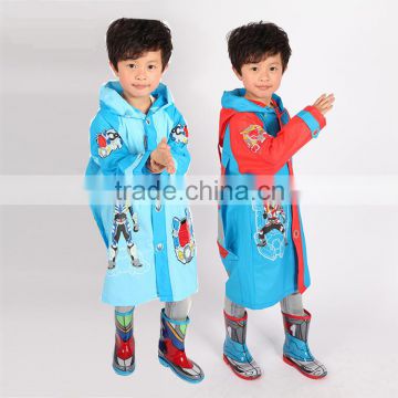 OEM service raincoat manufacture cartoon pvc disposable children rain coat for kids