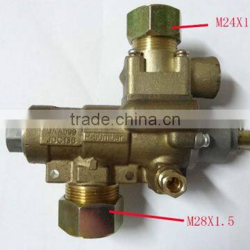 Brass Safety Automatic Emergency Shut-off Gas Control Valve With Pilot Fire Port for Kitchen Equipment photo-4