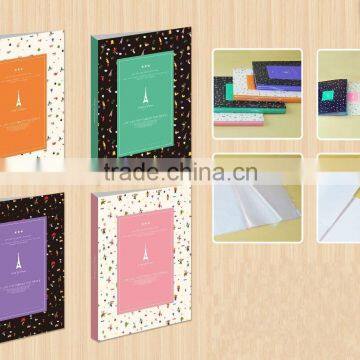 Customize new fancy design pp clear book with 20 sheets for students made in china