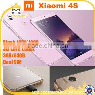 2016 New arrival 5.0inch 4G mobile phone Xiaomi 4s Snapdragon 808 Hexa Core 3GB 64GB 1920x1080