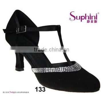 Comfortable Leather Standard Dance Shoes , Closed Toe Dance Shoes