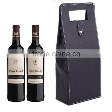 Factory Competitive Price Faux Leather Wine Bag for Gifts