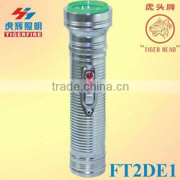 LED metal flashlight stainless steel torch
