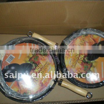 28cm carbon non-stick wok