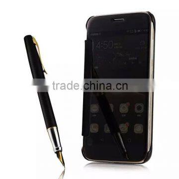 Design Mobile Phone Cover, Custom Cases for Huawei G7 plus flip clear view mirror case
