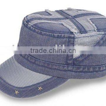 Heavy washed army cap