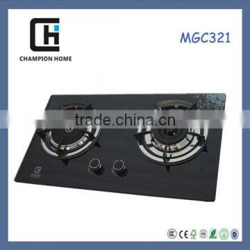 Kitchen Appliances 2 Burners Built-in Design Ceramic Gas Burner