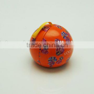 novelty gift tin box/round christmas ball