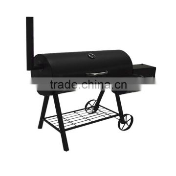 Luxury big double barrel grill smoker grill